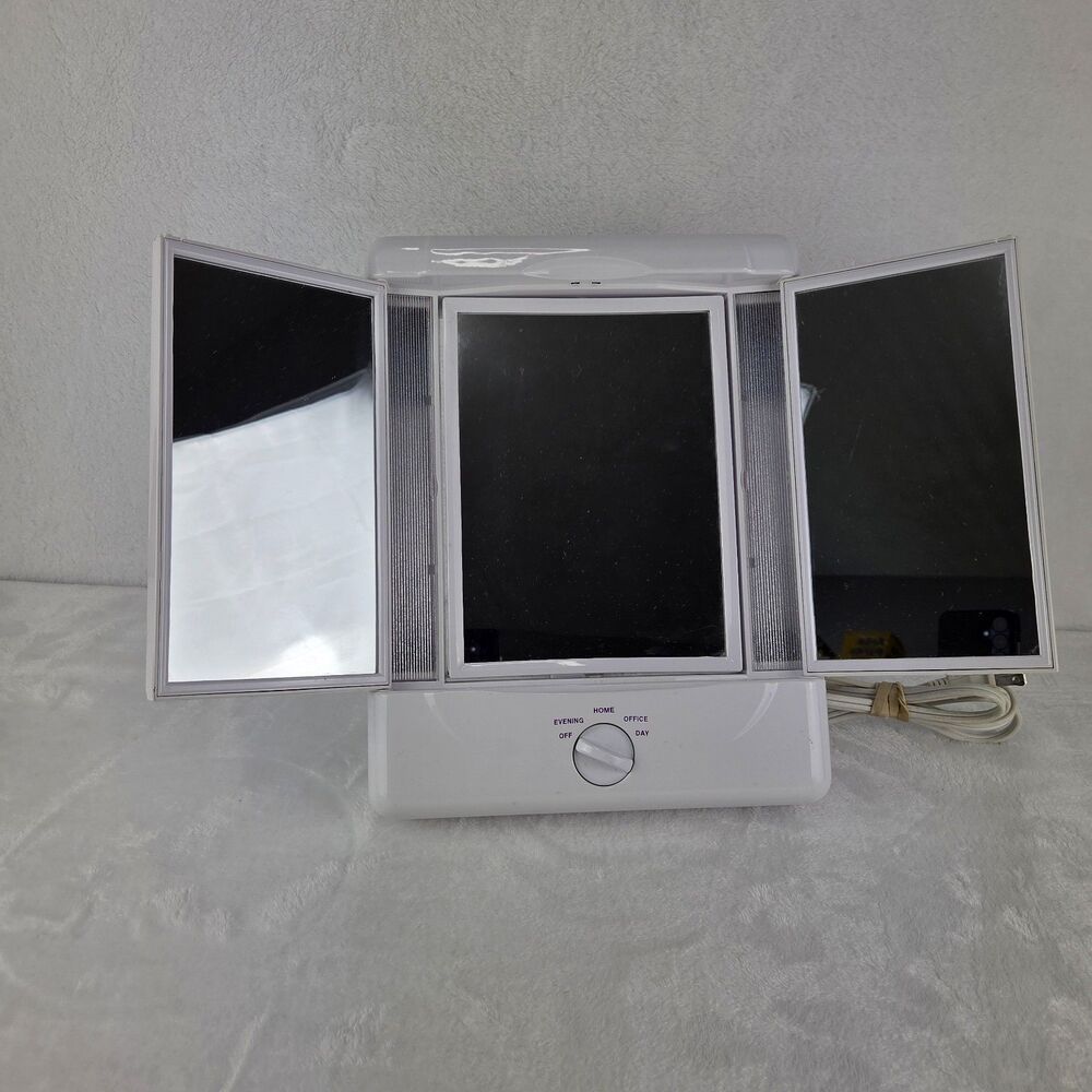 Conair Double 2 Sided Lighted Makeup Mirror Magnified Model TM7LX 4 Settings - Picture 3 of 10